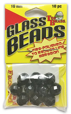 Top Brass Glass Beads