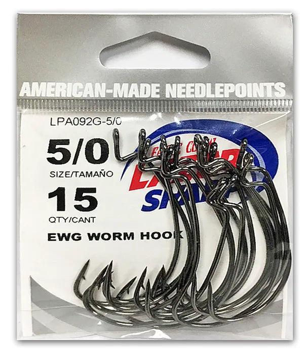Eagle Claw Lazer Sharp Wide Gap Worm Hook