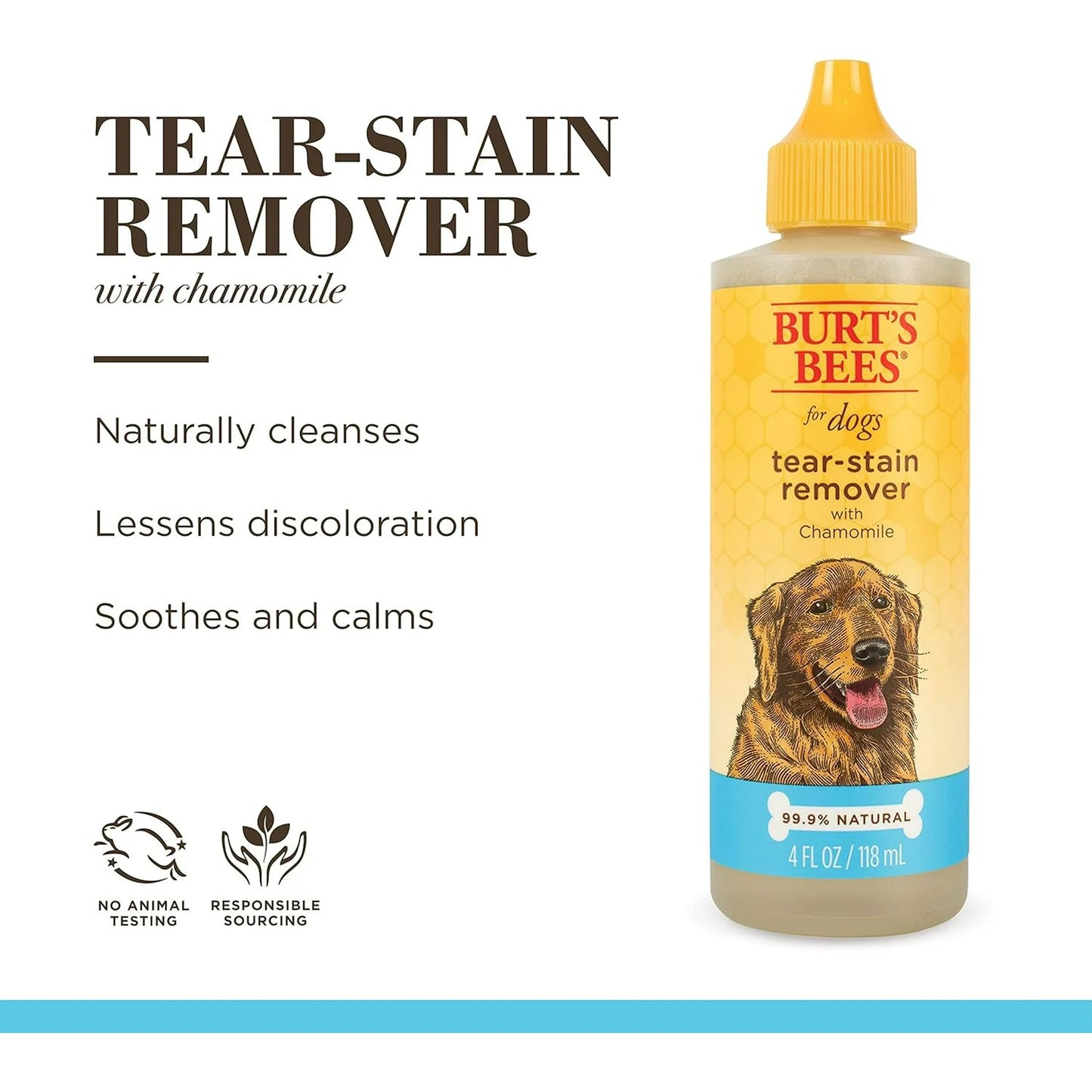 Burt's Bees Natural Pet Care for Dogs Tear Stain Remover
