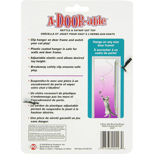 Spot A-Door-Able Bouncing Mouse Cat Toy