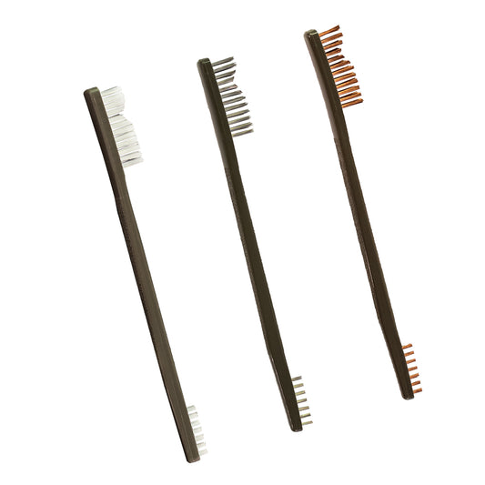 Otis 3 Pack AP Brushes (Nylon/Bronze/ Stainless Steel)