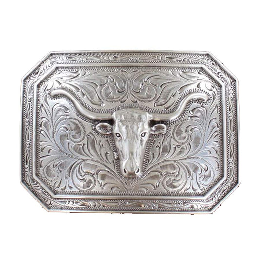 Ariat Smooth Edge Longhorn Belt Buckle