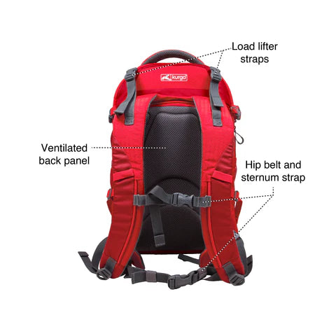 Kurgo G-Train Dog Carrier Backpack in Chili Red