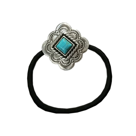 Blazin Roxx Diamond Turquoise Hair Tie