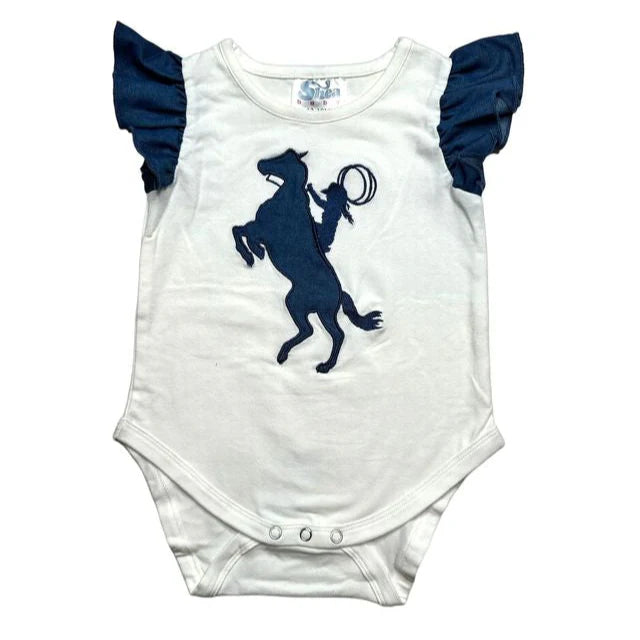 Shea Baby Raring Horse Onesie