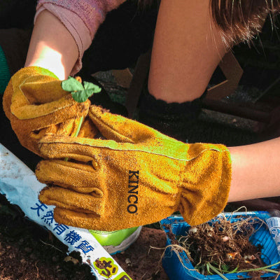 Kinco Youth Golden Full Suede Cowhide Gloves