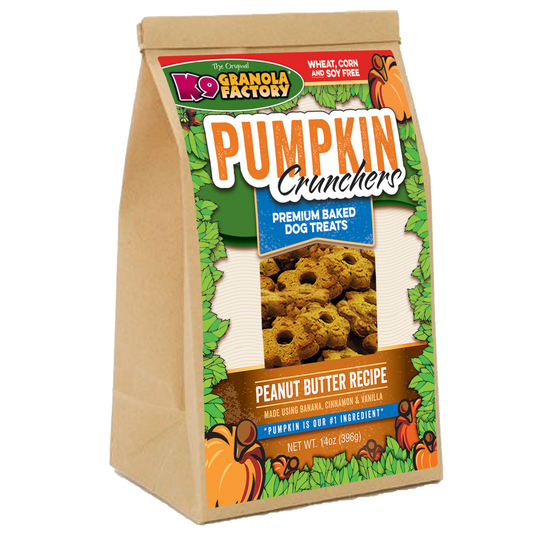 K9 Granola Factory Pumpkin Crunchers Peanut Butter & Banana Dog Treats