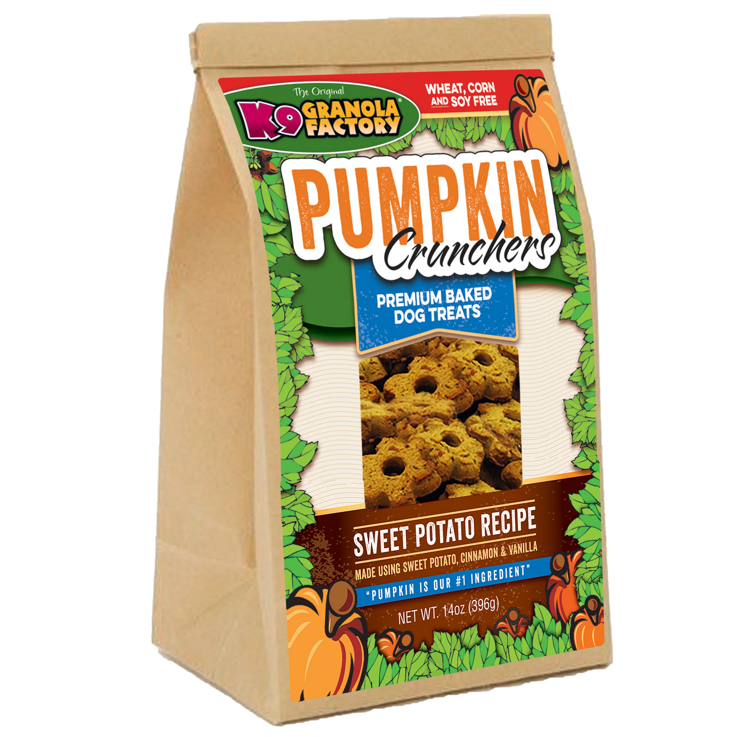 K9 Granola Factory Pumpkin Crunchers Sweet Potato Recipe Dog Treats