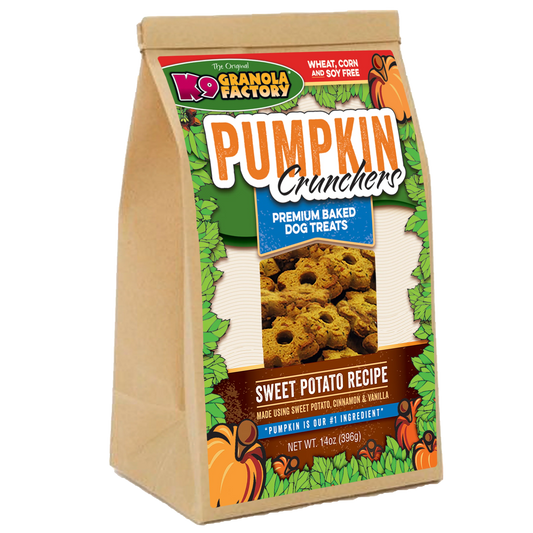 K9 Granola Factory Pumpkin Crunchers Sweet Potato Recipe Dog Treats