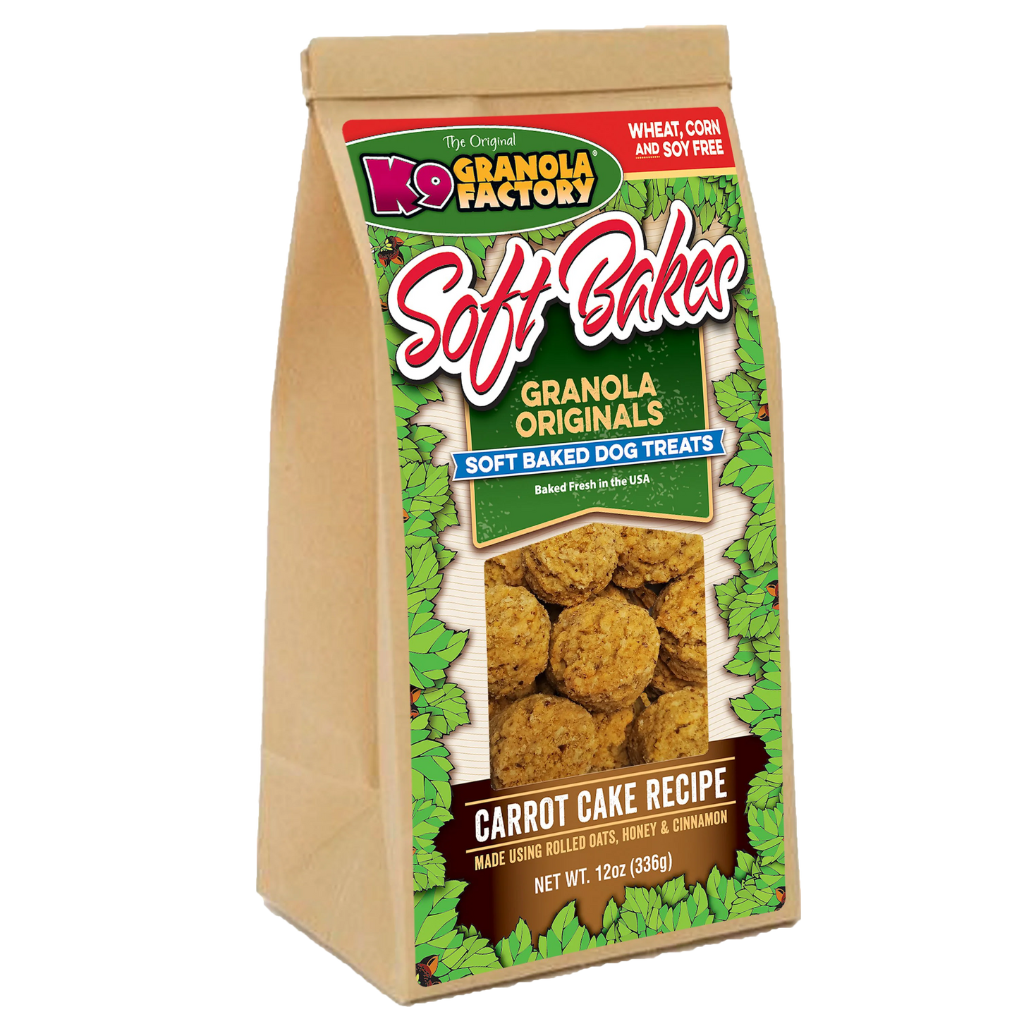 K9 Granola Factory Soft Bakes Carrot Cake Dog Treats