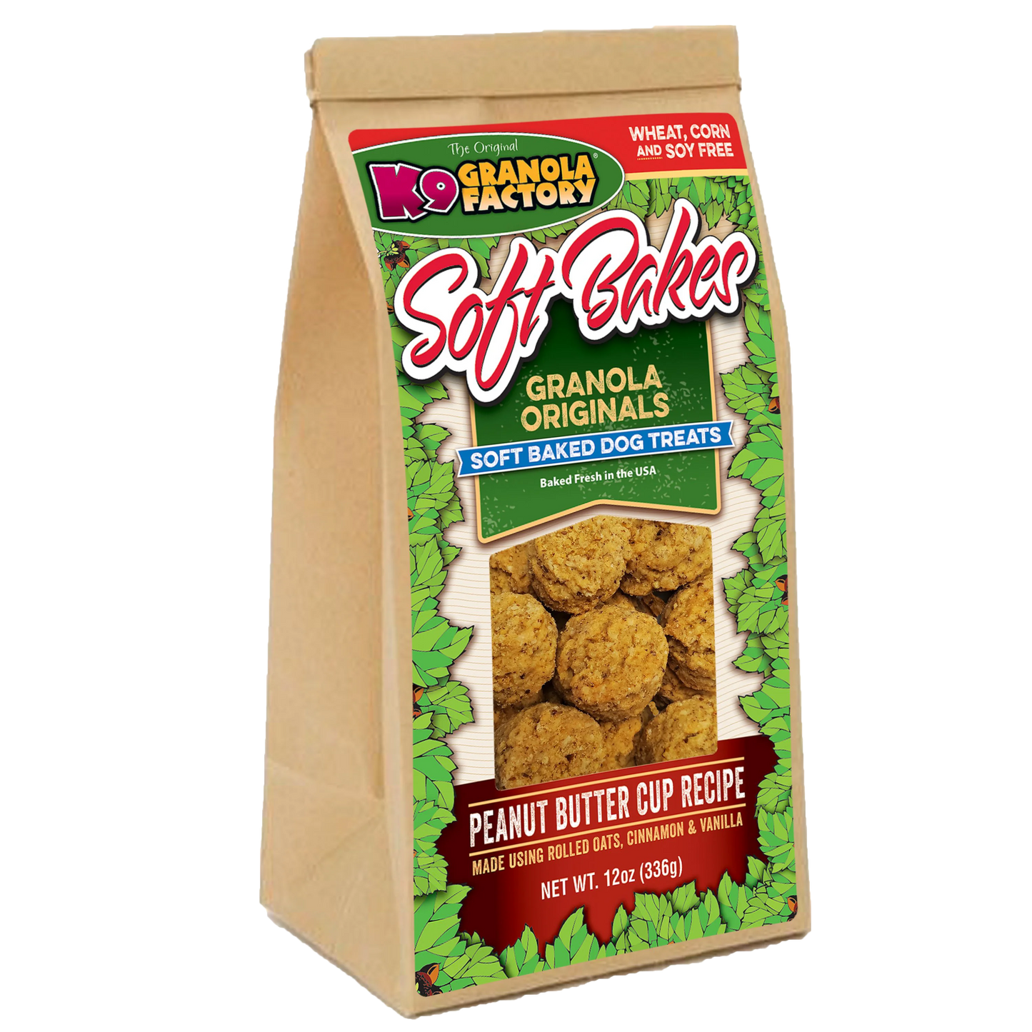 K9 Granola Factory Soft Bakes Peanut Butter Cup Dog Treats