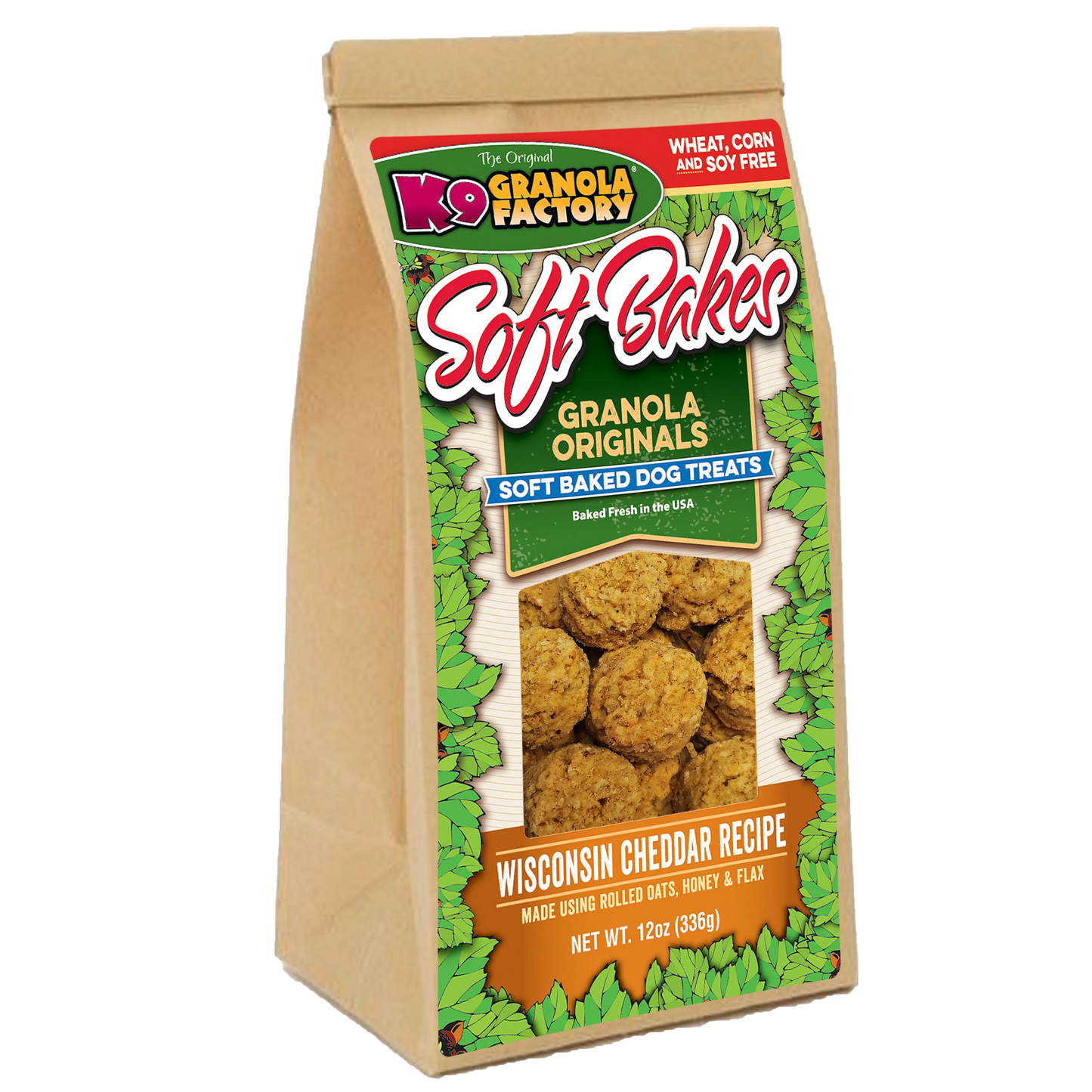 K9 Granola Factory Soft Bakes Wisconsin Cheddar Dog Treats