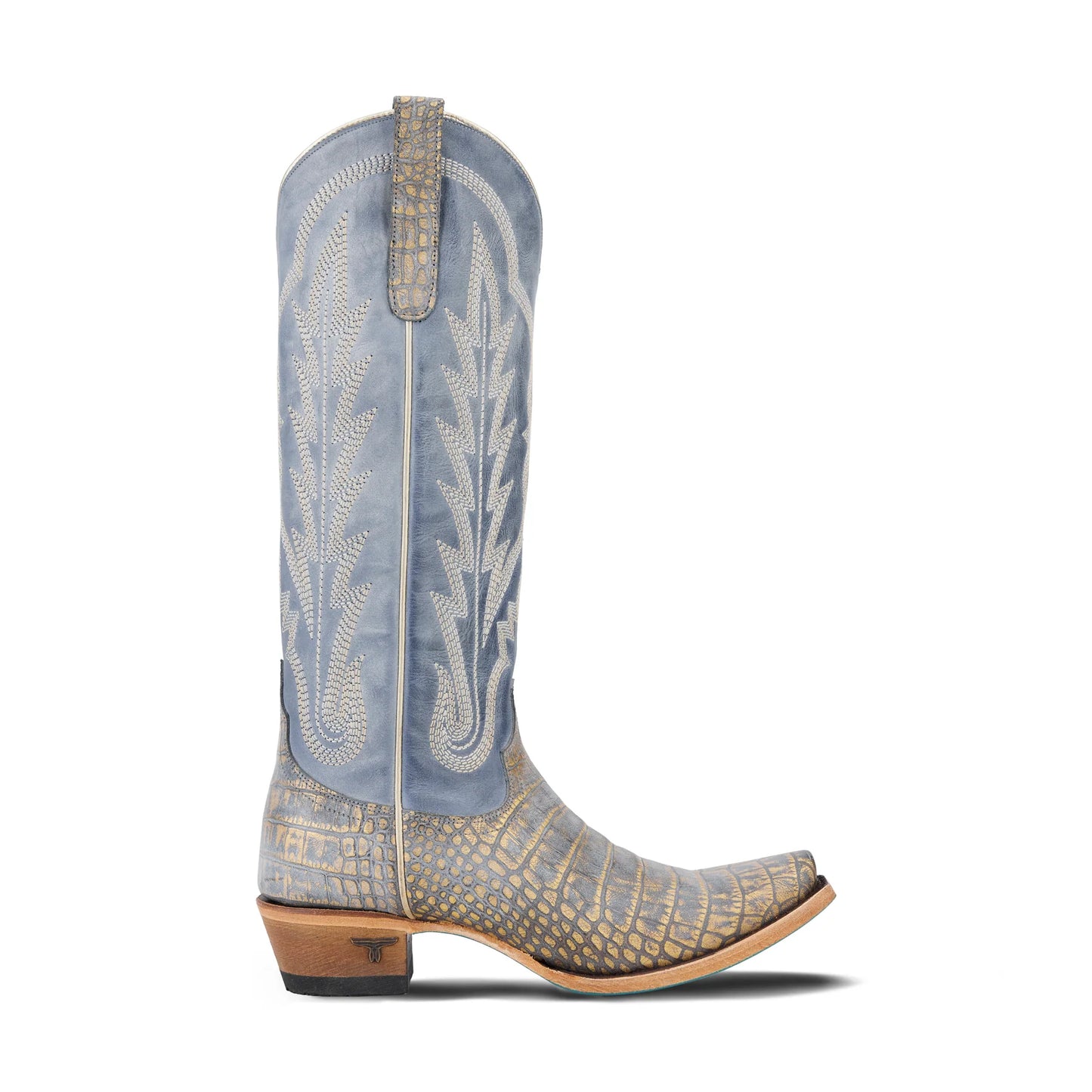 Lane Skylight Gilded Denim Boot