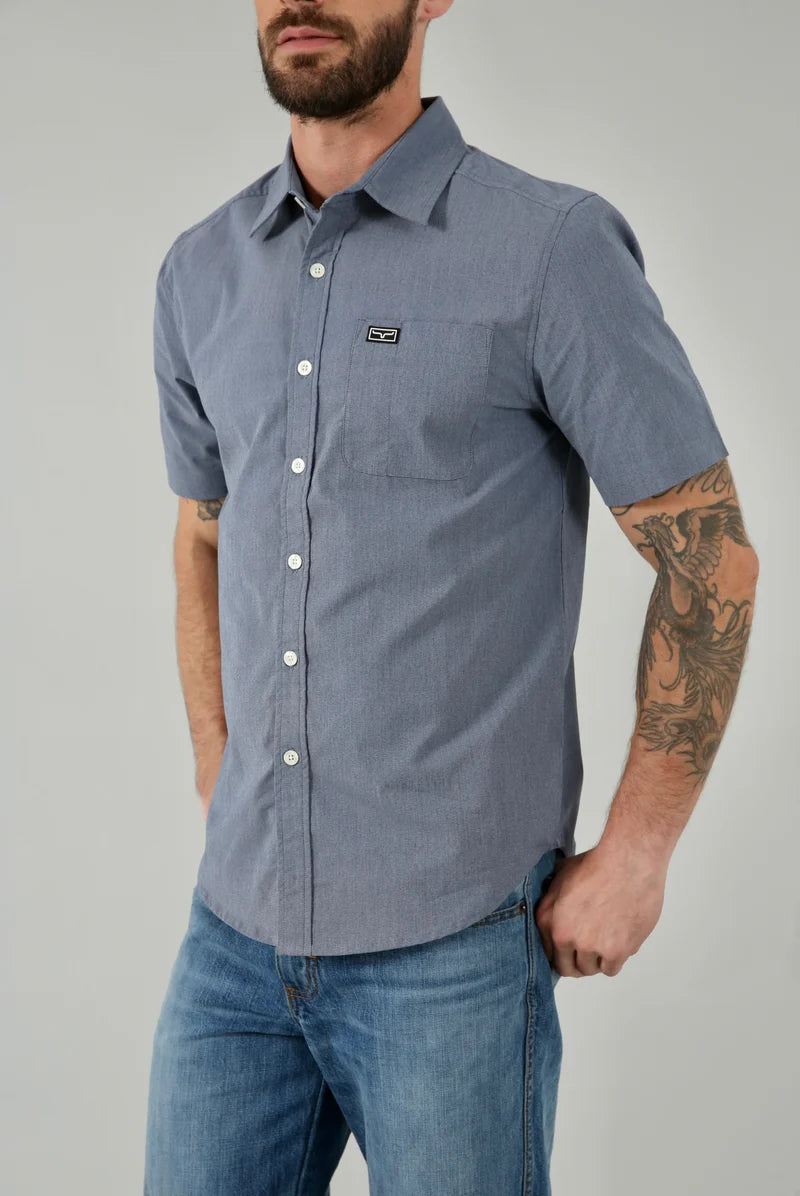 Kimes Ranch Linville Short Sleeve Shirt in Navy
