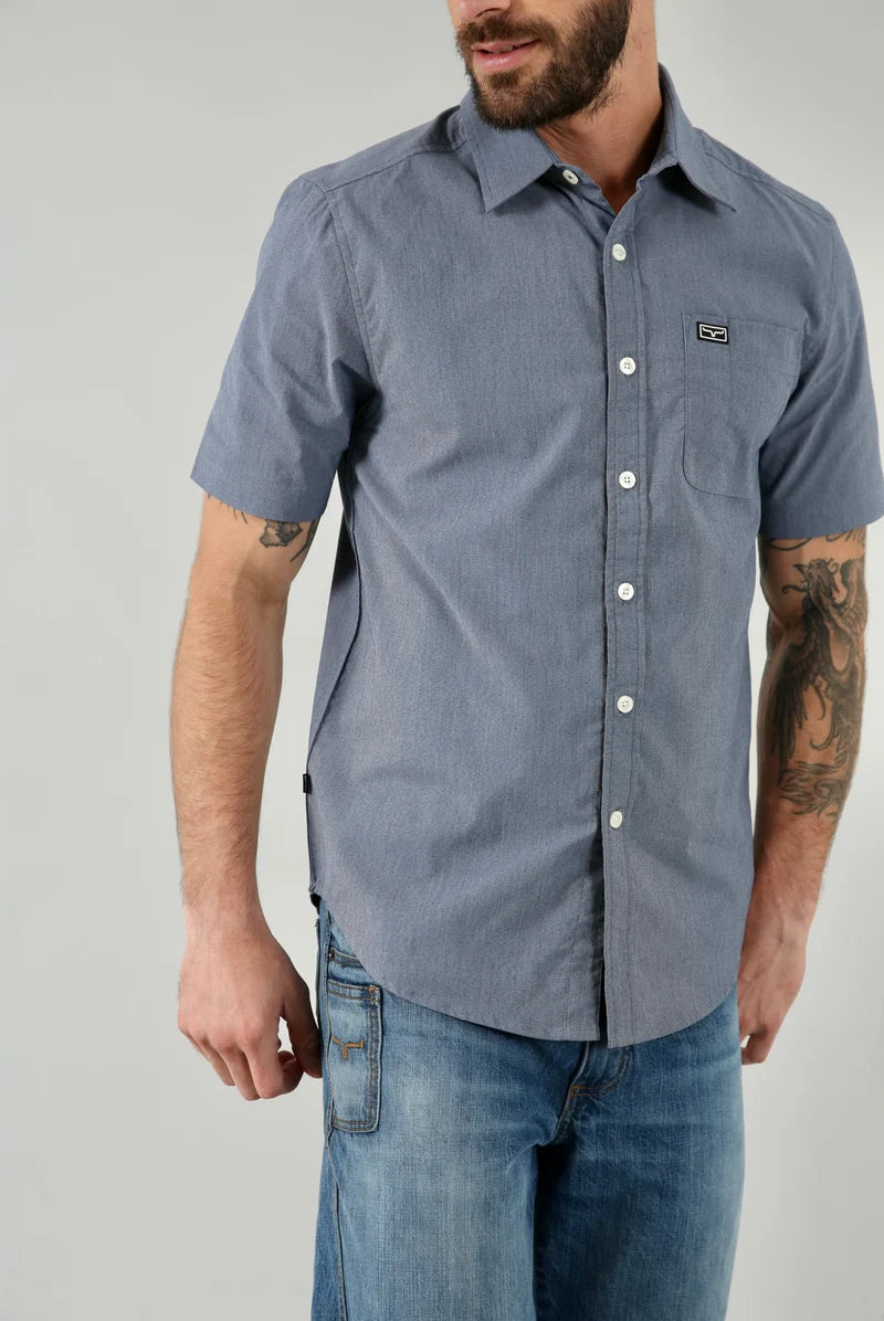 Kimes Ranch Linville Short Sleeve Shirt in Navy