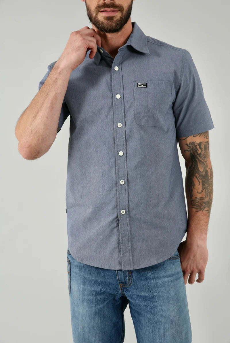 Kimes Ranch Linville Short Sleeve Shirt in Navy