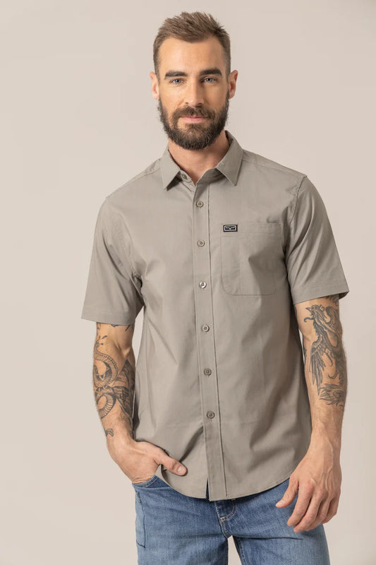 Kimes Ranch Linville Short Sleeve Shirt in Gray Sage