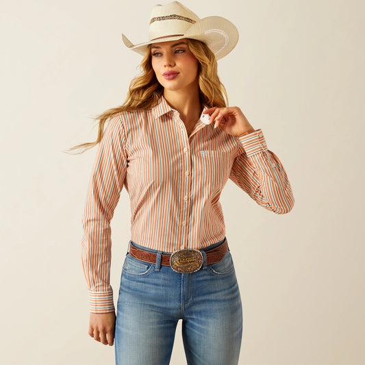 Ariat Malia Striped Kirby Stretch Button Down Shirt