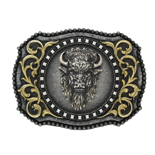 Nocona Men's Antique Silver Buffalo Buckle