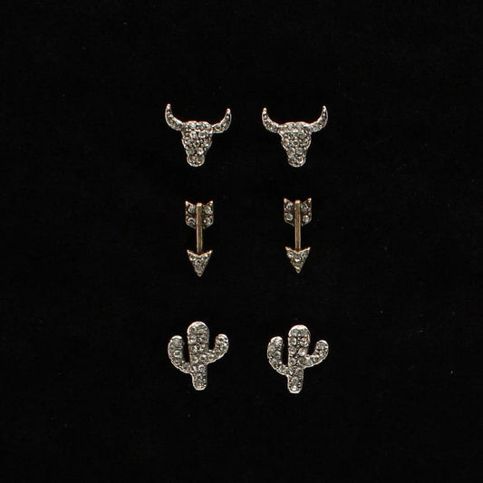 Blazin Roxx 3 Piece Earring Set