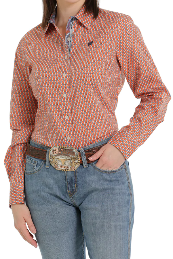 Cinch Women's Long Sleeve Western Button Down Shirt