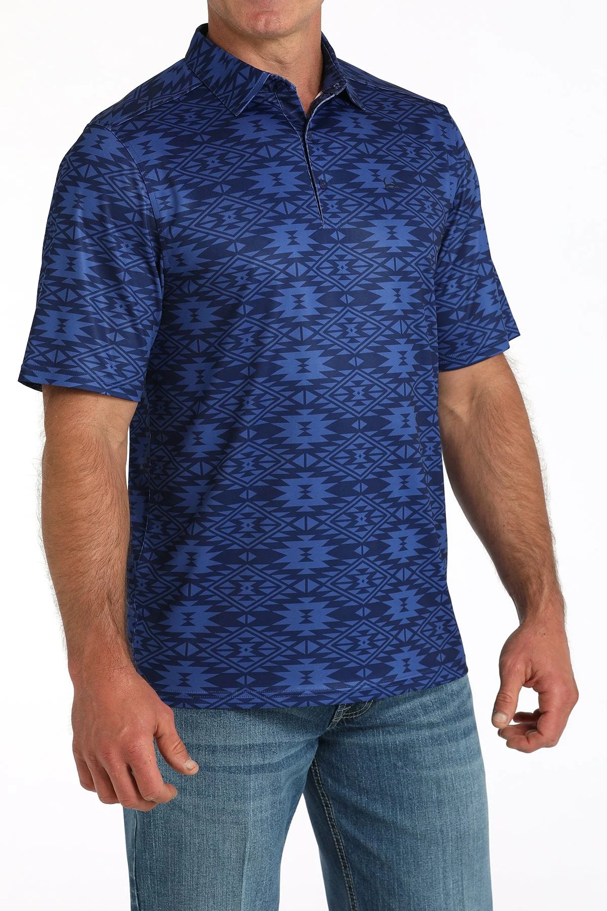 Cinch Southwestern ArenaFlex Print Polo
