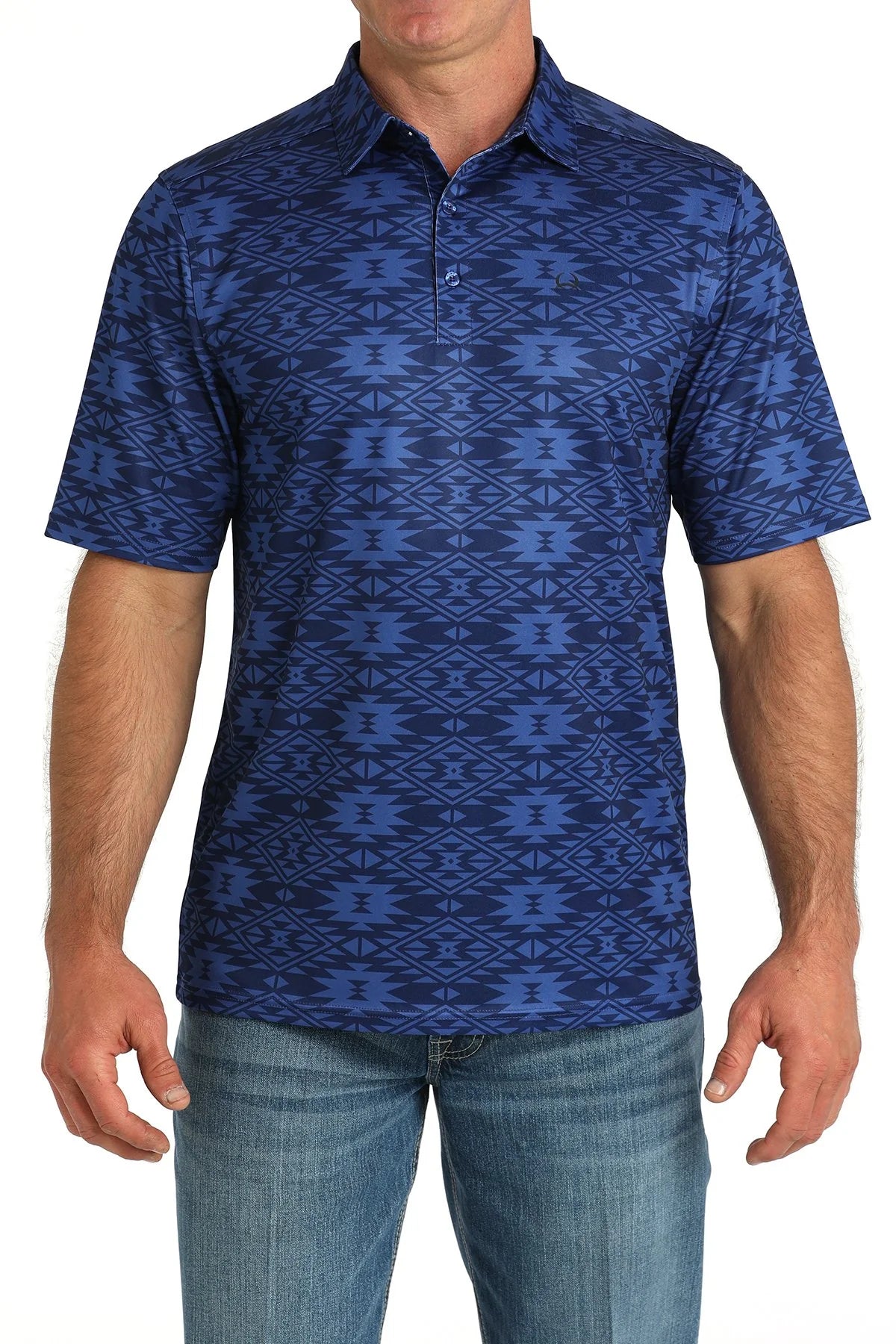 Cinch Southwestern ArenaFlex Print Polo