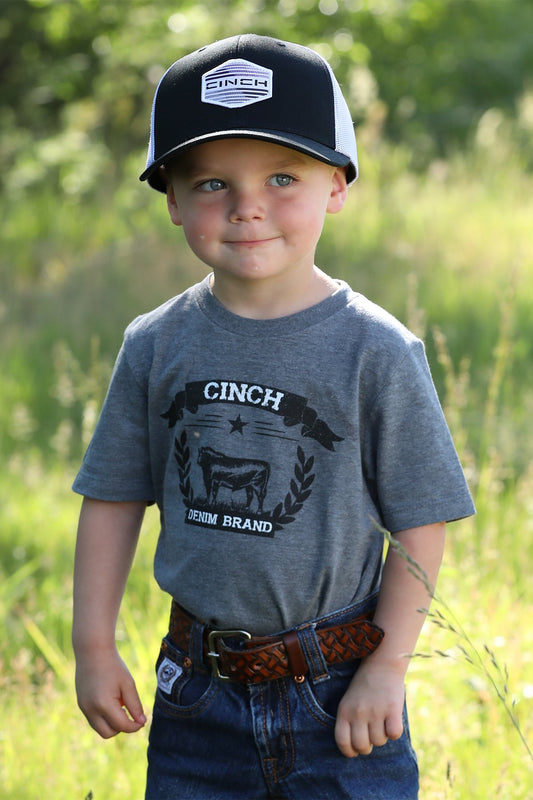 Cinch Toddler Gray Denim Tee