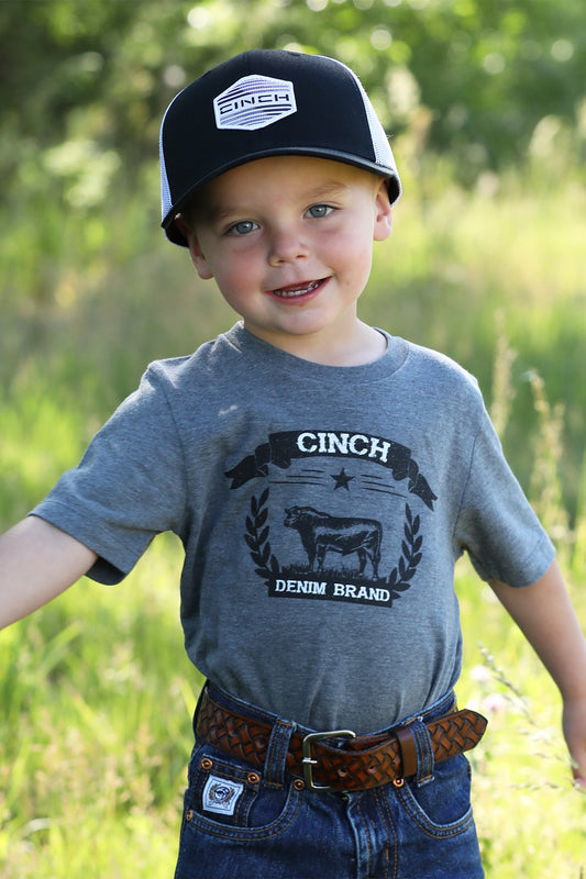 Cinch Infant Gray Denim Tee
