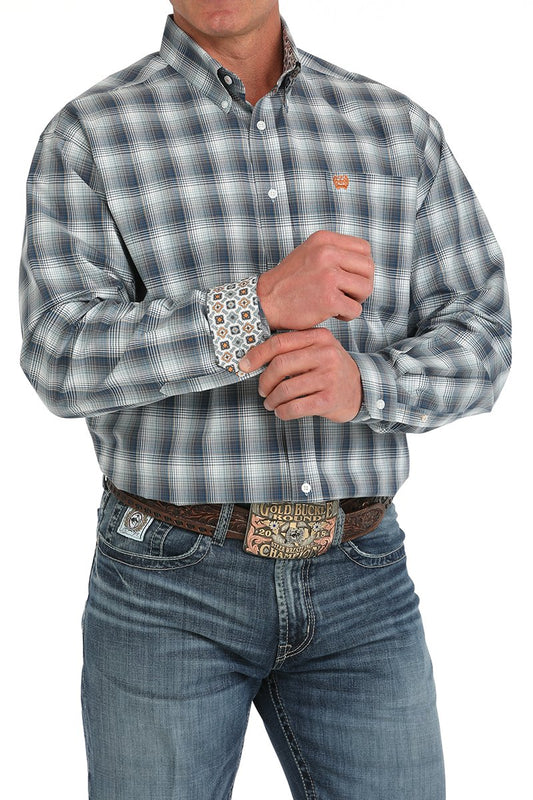 Cinch Plaid Button-Down Western Shirt