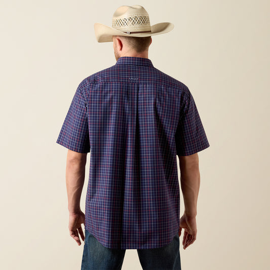 Ariat Pro Series Bernard Classic Fit Shirt in Evening Blue Check
