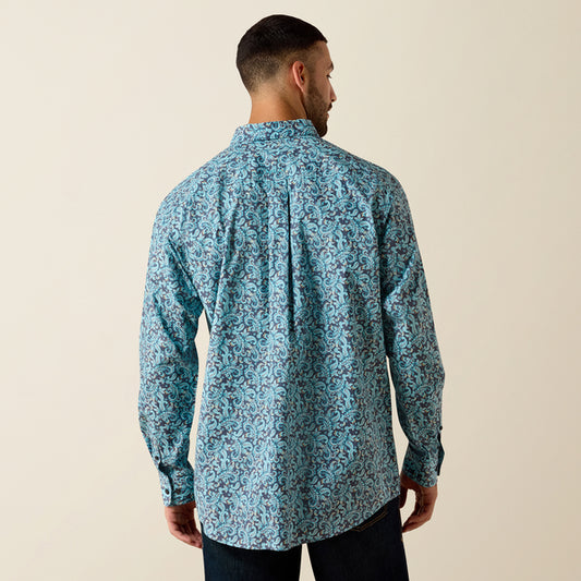 Ariat Phelps Classic Fit Shirt in Blue Elixir Paisley