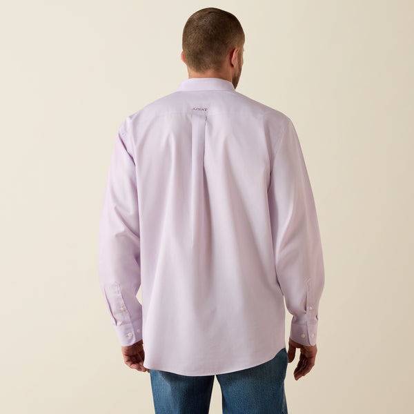 Ariat Wrinkle Free Solid Pinpoint Oxford Classic Fit Shirt in Rhapsody