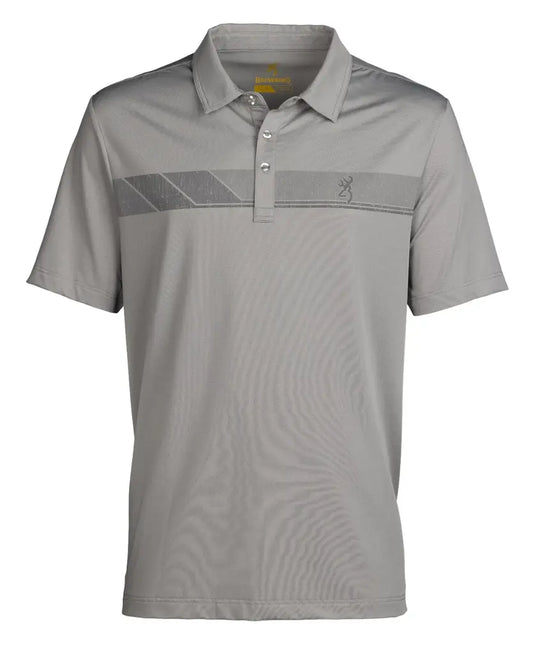 Browning Gray Performance Polo Shirt