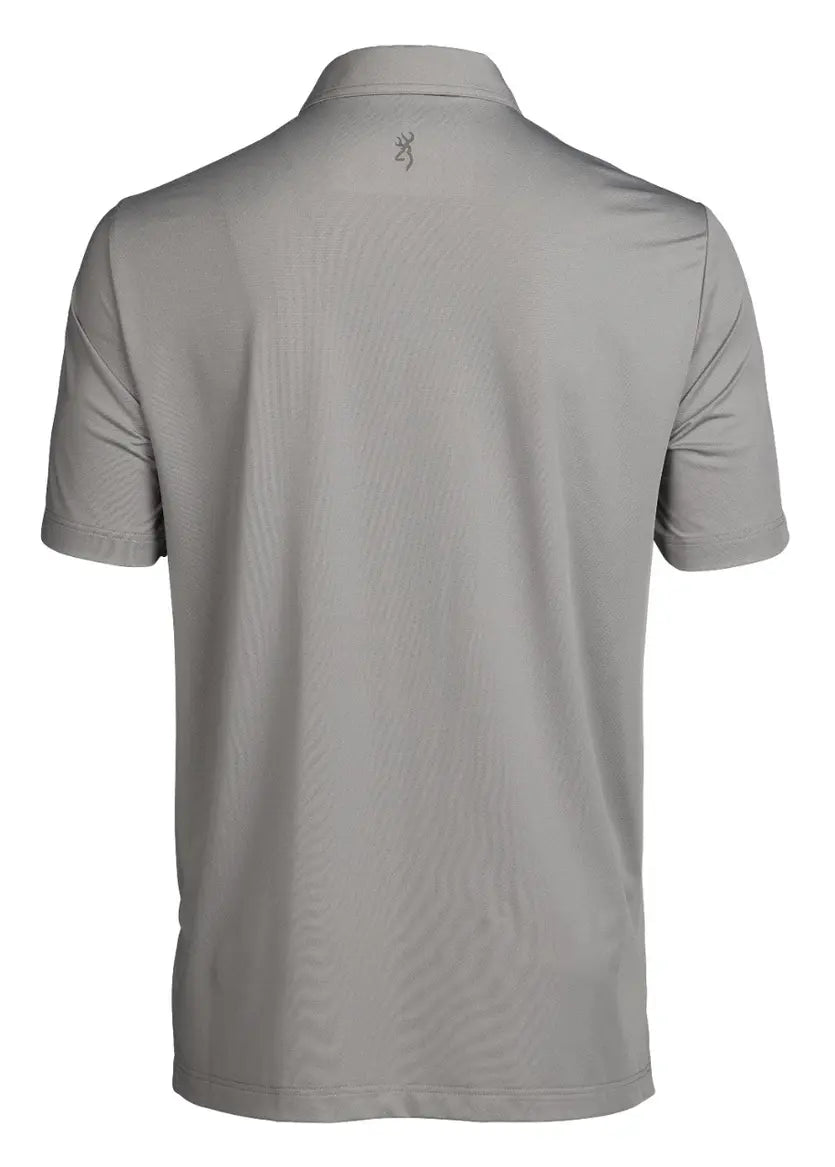 Browning Gray Performance Polo Shirt