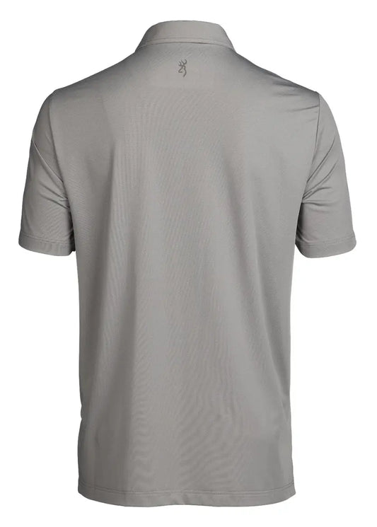 Browning Gray Performance Polo Shirt