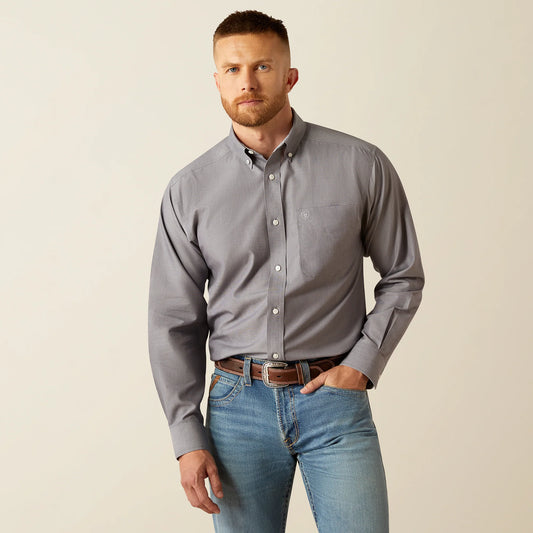 Ariat Wrinkle Free Solid Gray Shirt