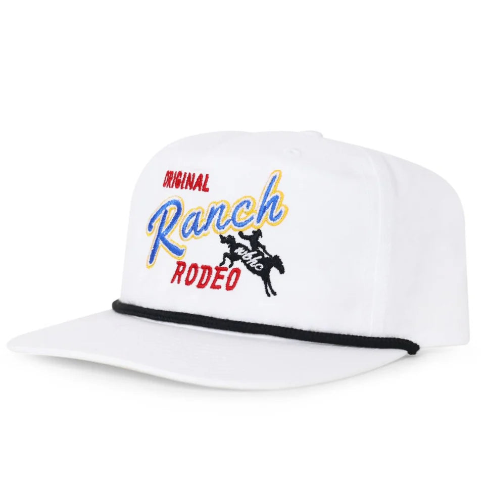 Whiskey Bent Hat Co. Ranch Rodeo Dri-Fit White Cap
