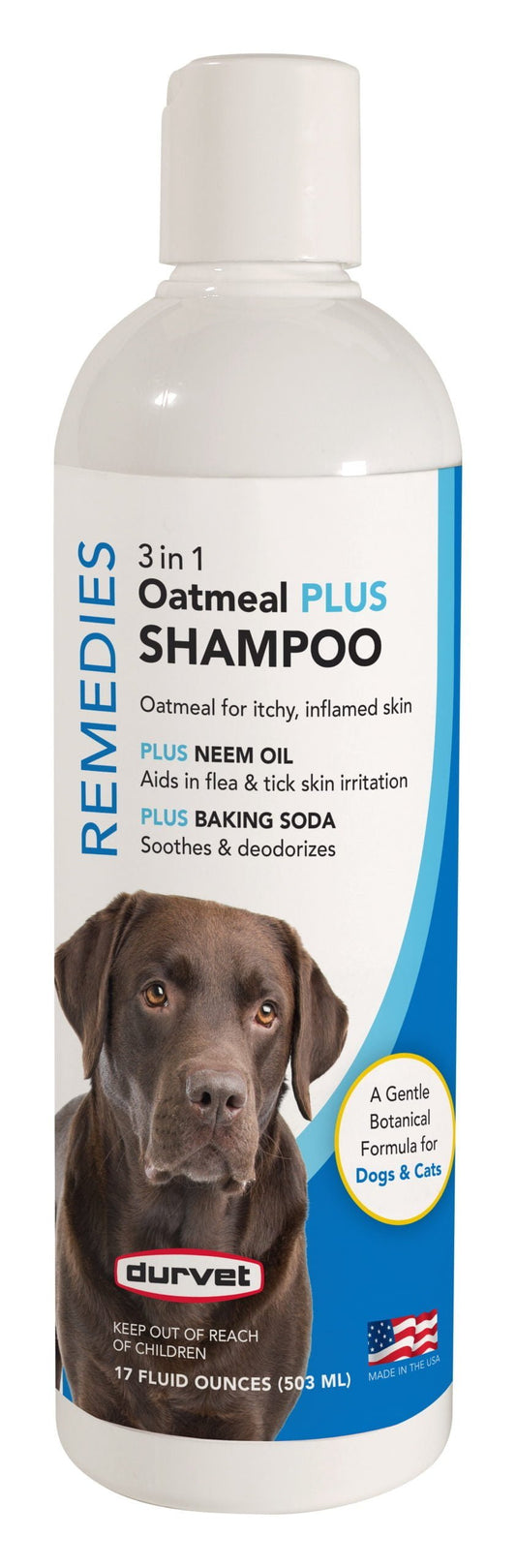 Durvet Remedies 3 in 1 Oatmeal PLUS Shampoo