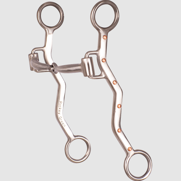 Classic Equine Shank Roping Bit Smooth Bar