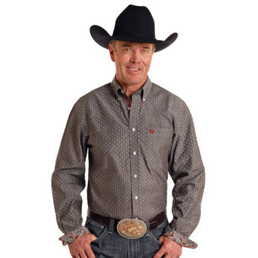 Panhandle Slim Dark Gray Button-Down Shirt