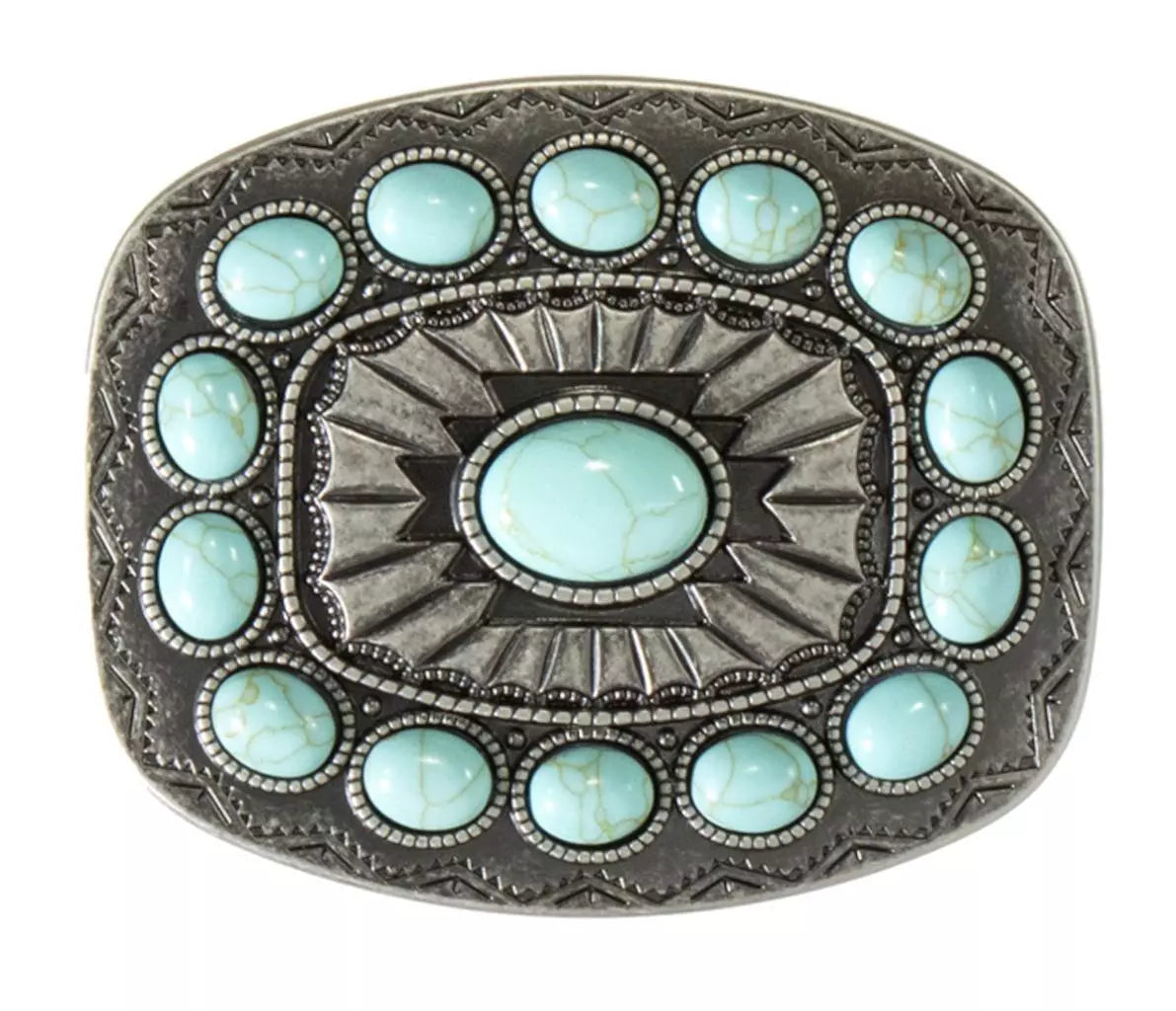 Blazin Roxx Turquoise Stone Belt Buckle