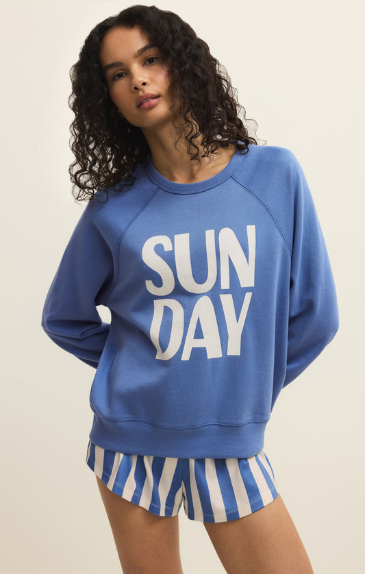 Z Supply Sunday Sweatshirt in Bayside