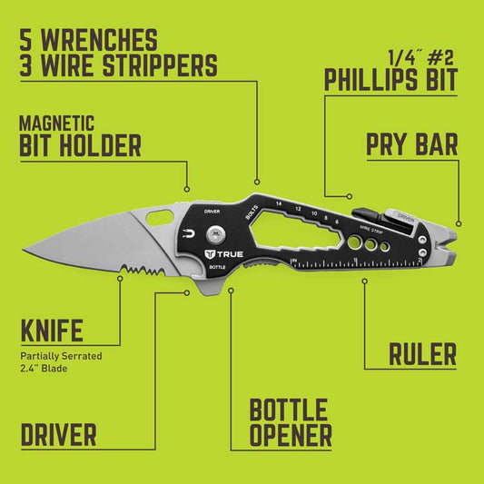 True SmartKnife+ 15-in-1 Multi-tool Pocket Knife