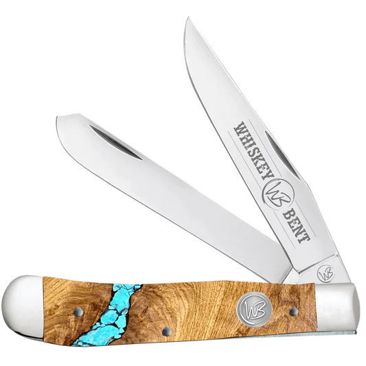 Whiskey Bent Hat Co. Turquoise River Trapper Knife