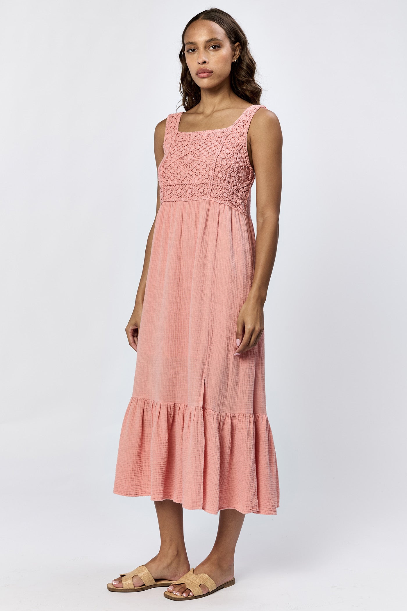 Dear John Chasity Novelty Dress in Terra Cotta