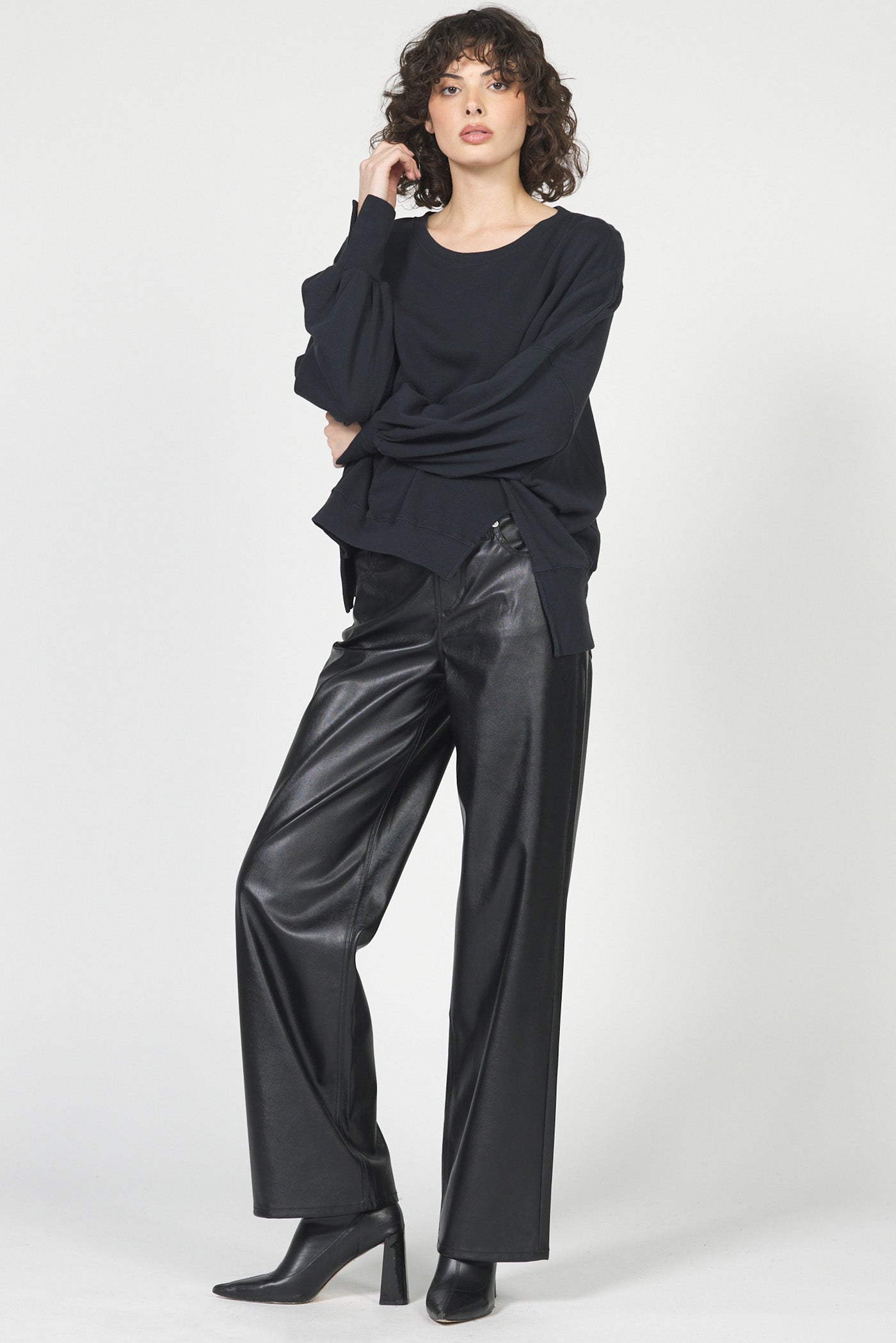Dear John Trenton Sweater in Black