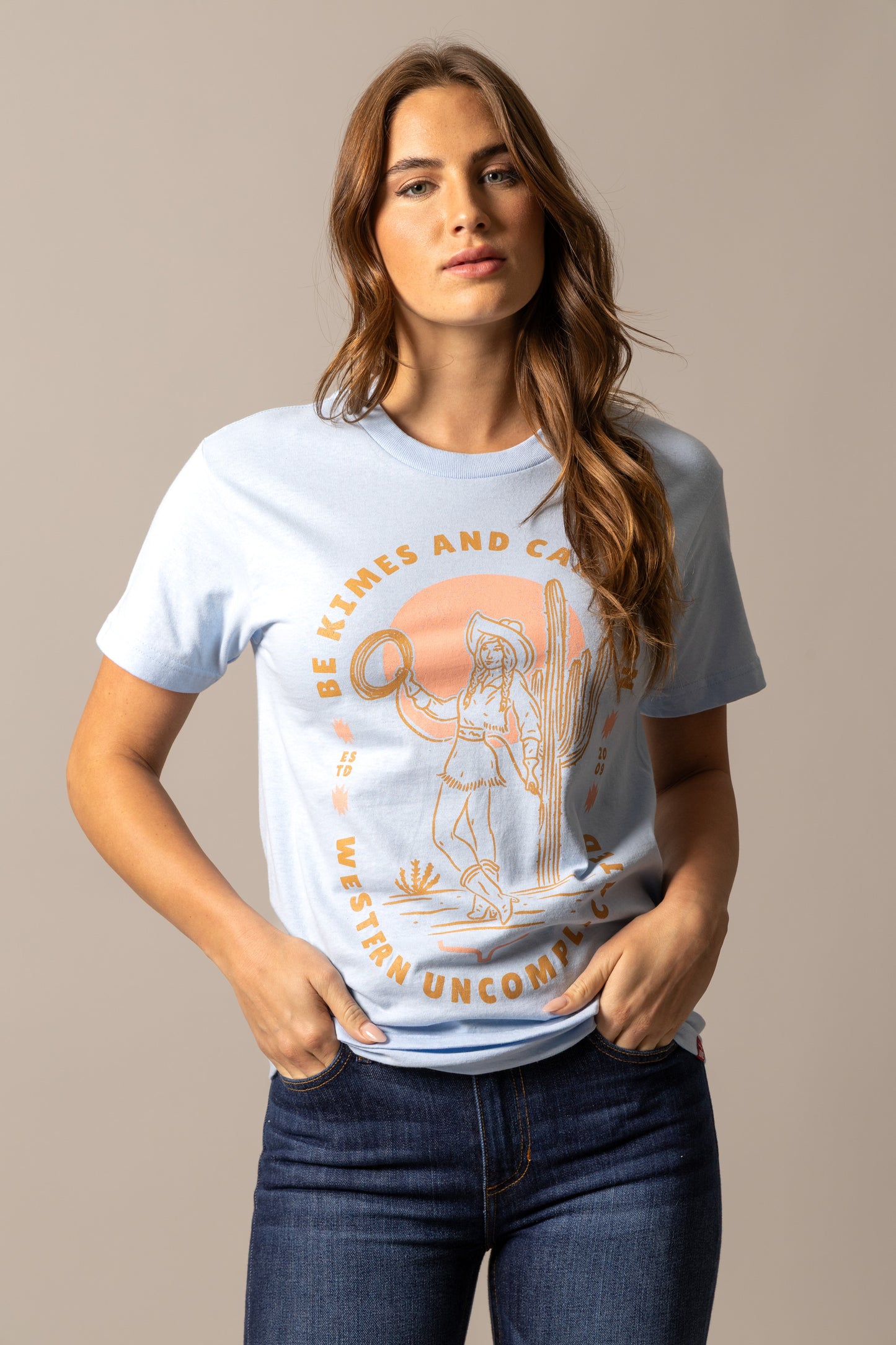 Kimes Ranch Be Kimes Baby Blue Tee