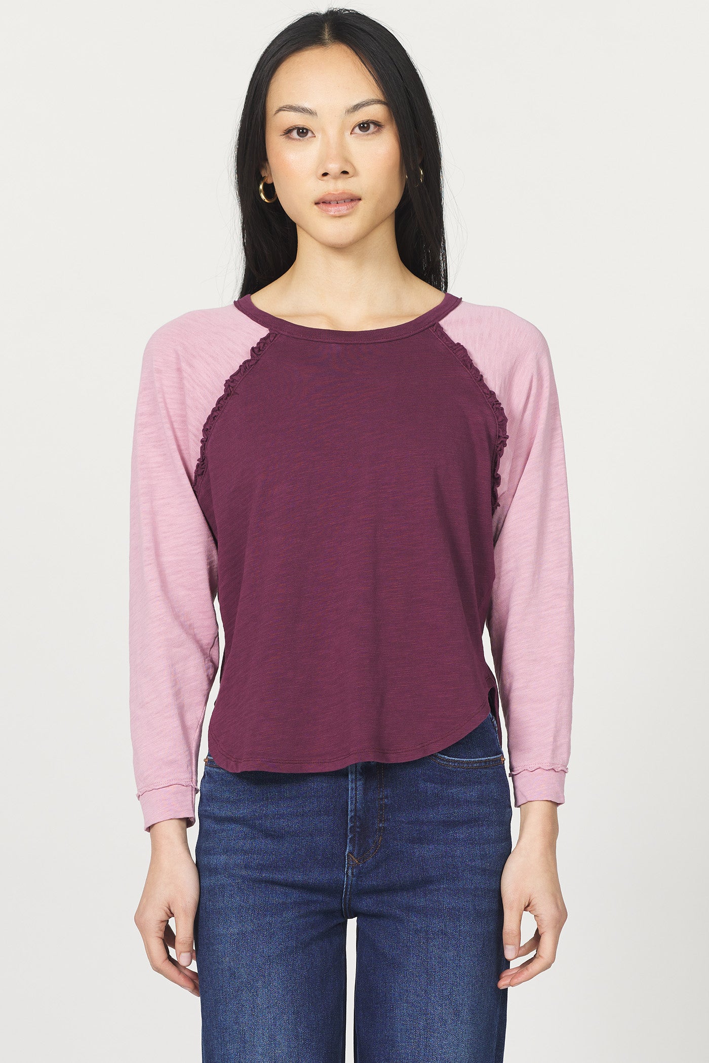 Dear John Kira Shirt in Fig & Lilas