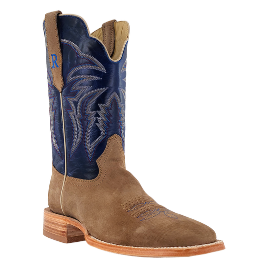 R. Watson Men’s Azul and Cafe Boar Wide Square 11″ Boot